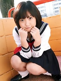 Jun Ishizaki Asian is sexy and playful in sailor girl uniform Jun Ishizaki Asian is sexy and playful in sailor girl uniform